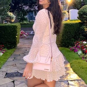 Revolve - Mini Ivory long Sleeve Dress - Flared